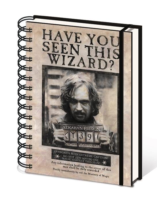 HARRY POTTER - Notebook A5 - Wanted Sirius Black