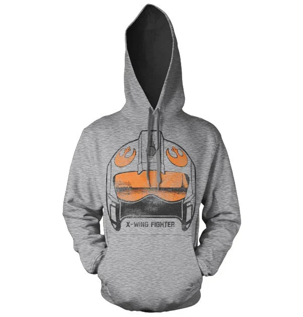 STAR WARS - Sweatshirt X-Wing Fighter Helm - H.Grey (S)