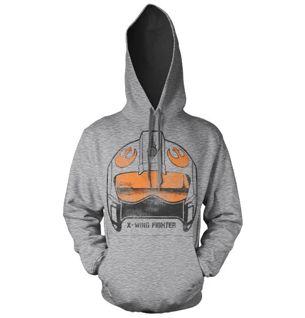 STAR WARS - Sweatshirt X-Wing Fighter Helm - H.Grey (S)
