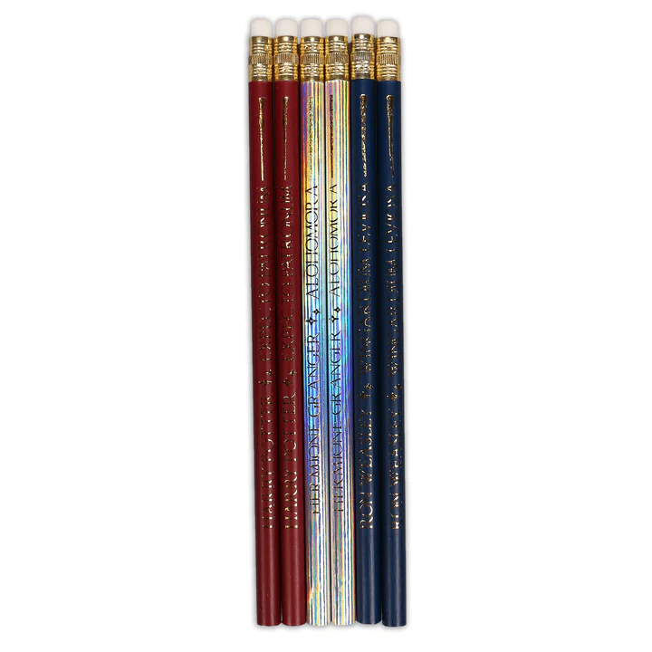 HARRY POTTER - Wands - 6 Pencils Set