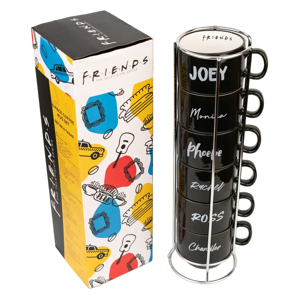 FRIENDS - Characters - 6 Coffee Mugs Set with stand