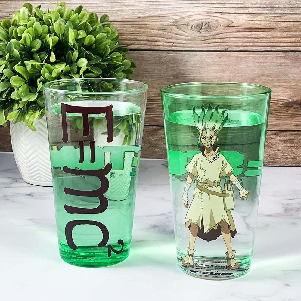 DR STONE - Senku - Pack of 2 450ml glass