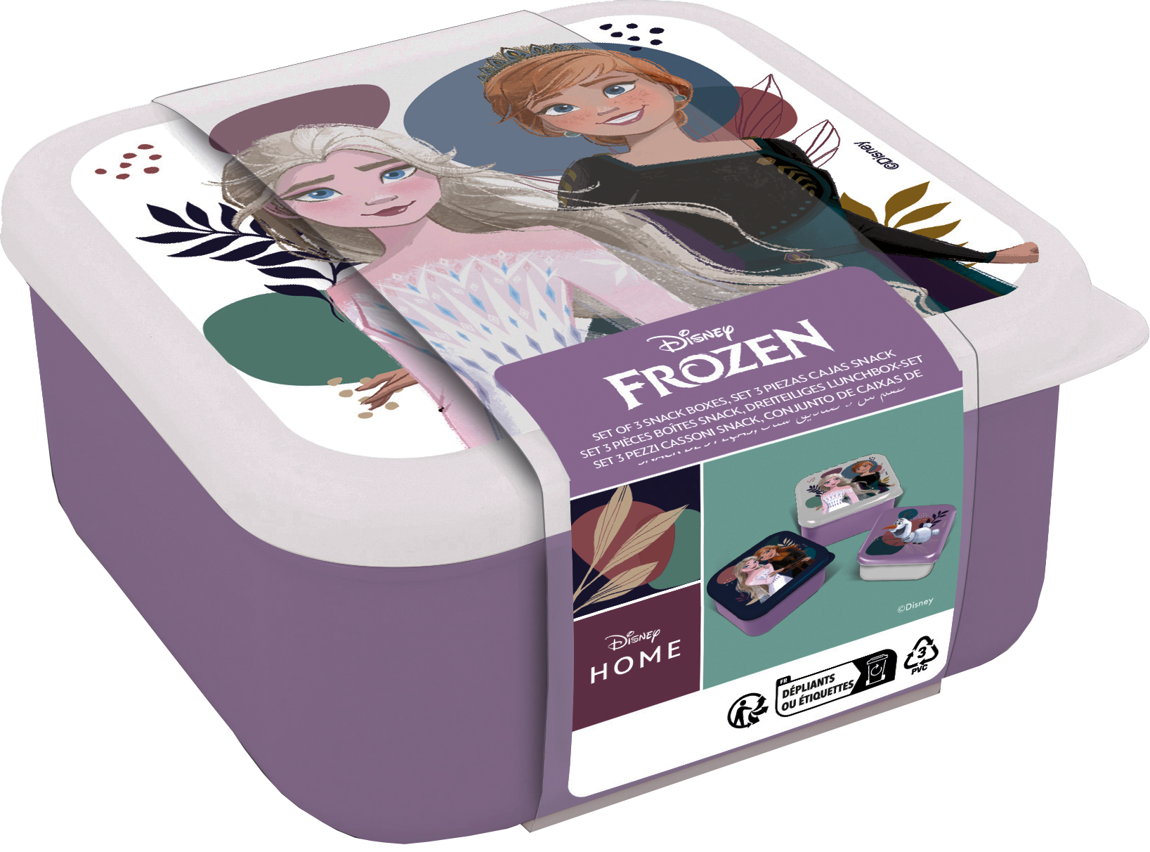 FROZEN - Elsa & Anna - Snack Boxes - 3 pcs