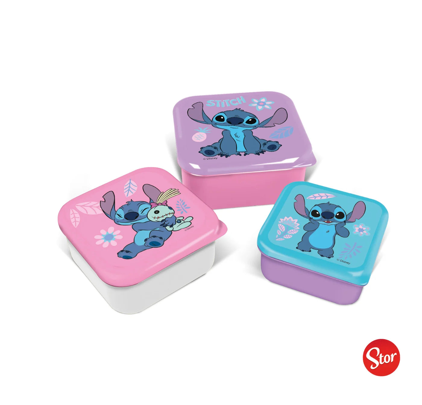 STITCH - Watercolor - Snack Boxes - 3 pcs