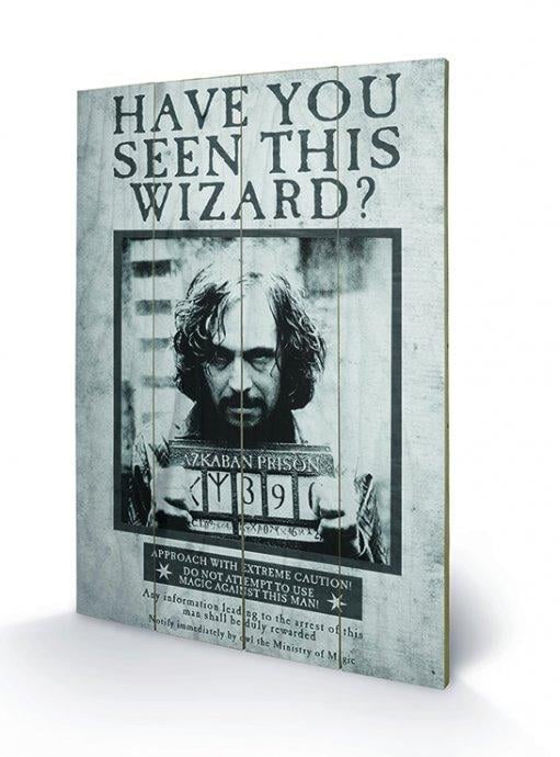 HARRY POTTER - Printing on wood 40X59 - Sirius Wanted
