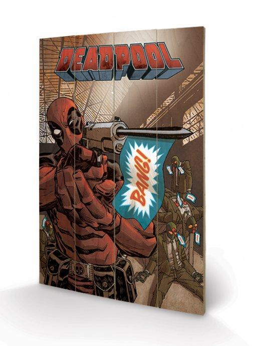 DEADPOOL - Impression sur Bois 40X59 - Bang