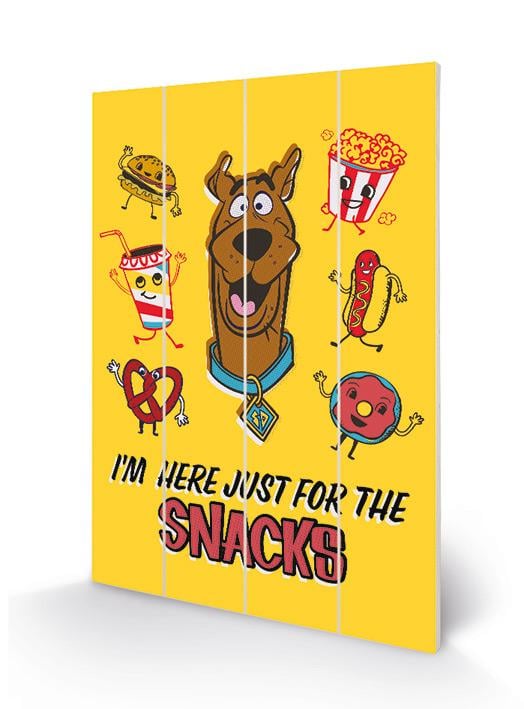 SCOOBY DOO - Wood Print 40X59 - Snacks