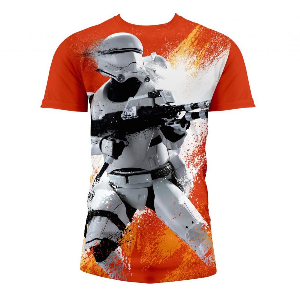 STAR WARS 7 - T-Shirt Flame Trooper FULL PRINT Orange (XL)