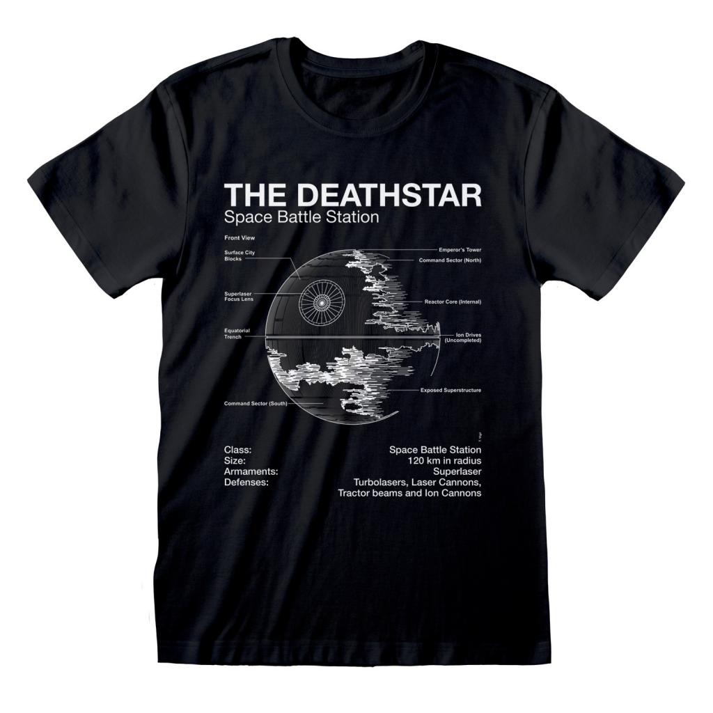 STAR WARS - T-Shirt - Death Star Sketch (S)