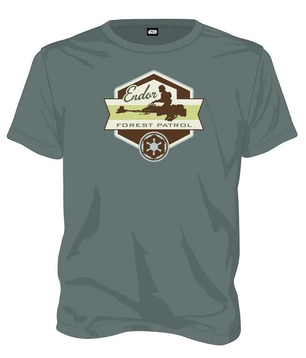 STAR WARS - T-Shirt Forest Patrol - Green (M)