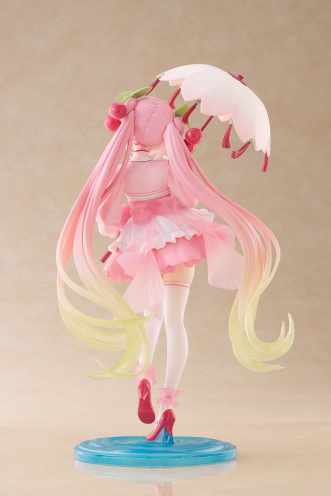 HATSUNE MIKU - Sakura Miku "Sakura Dress" - Statue AMP+ 21cm
