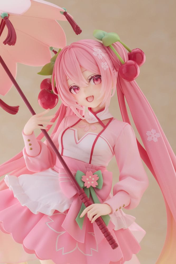 HATSUNE MIKU - Sakura Miku "Sakura Dress" - Statue AMP+ 21cm