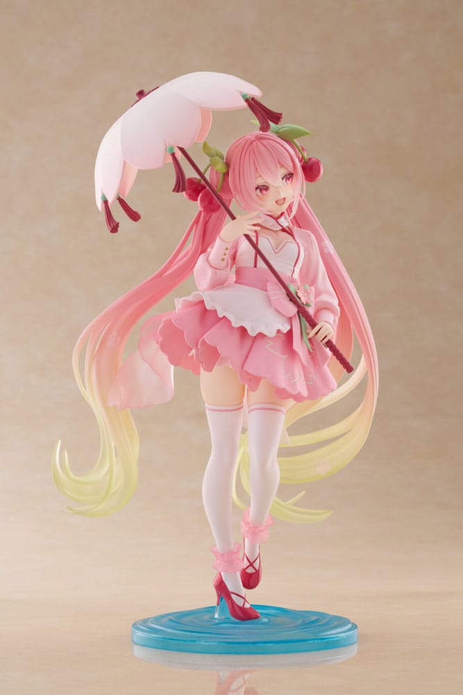 HATSUNE MIKU - Sakura Miku "Sakura Dress" - Statue AMP+ 21cm