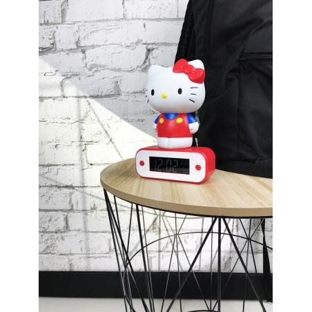 HELLO KITTY - Alarm Clock with LED Lamp - 7inch