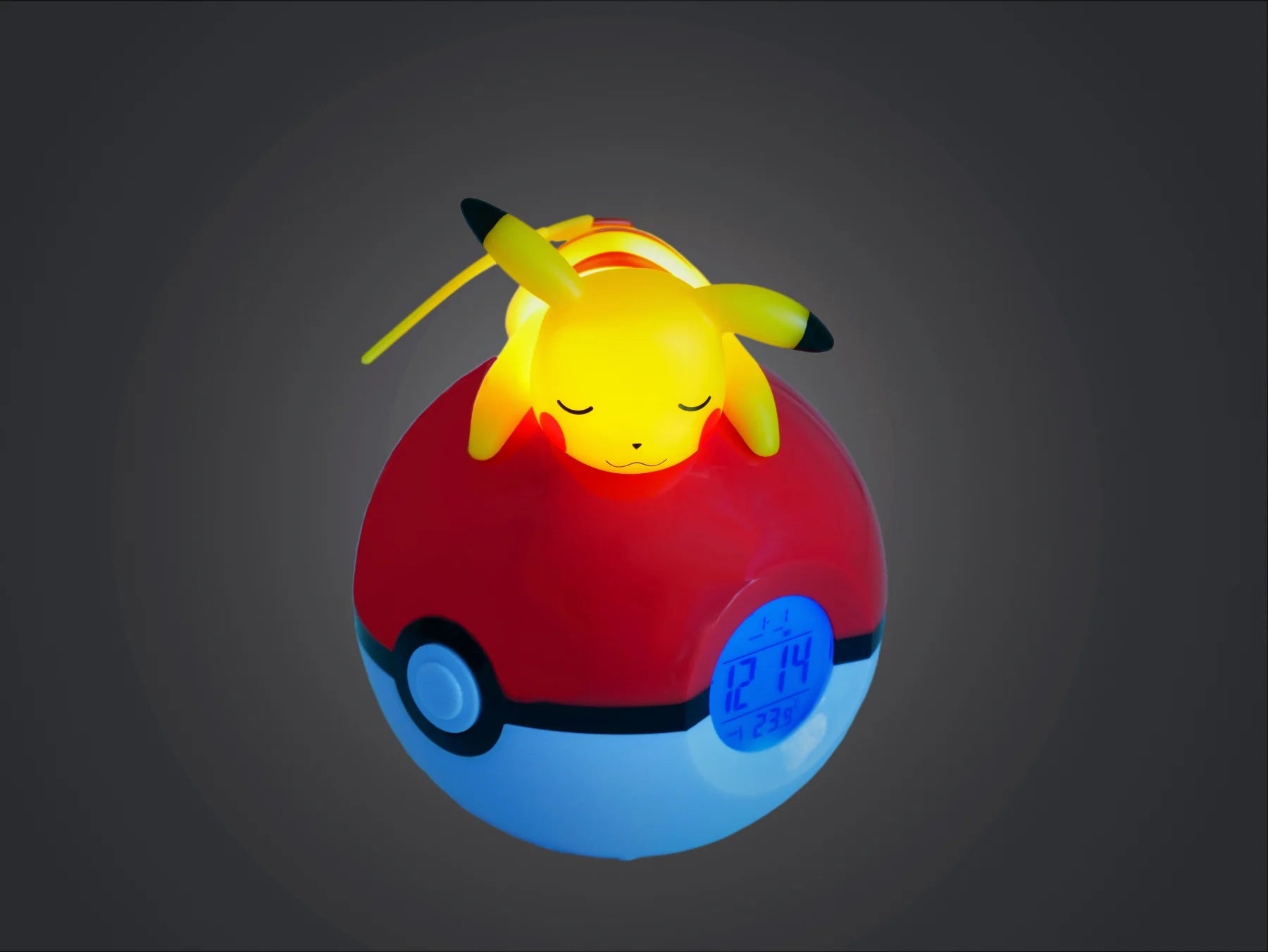 POKEMON - Pikachu Pokeball - Wecker mit LED-Lampe