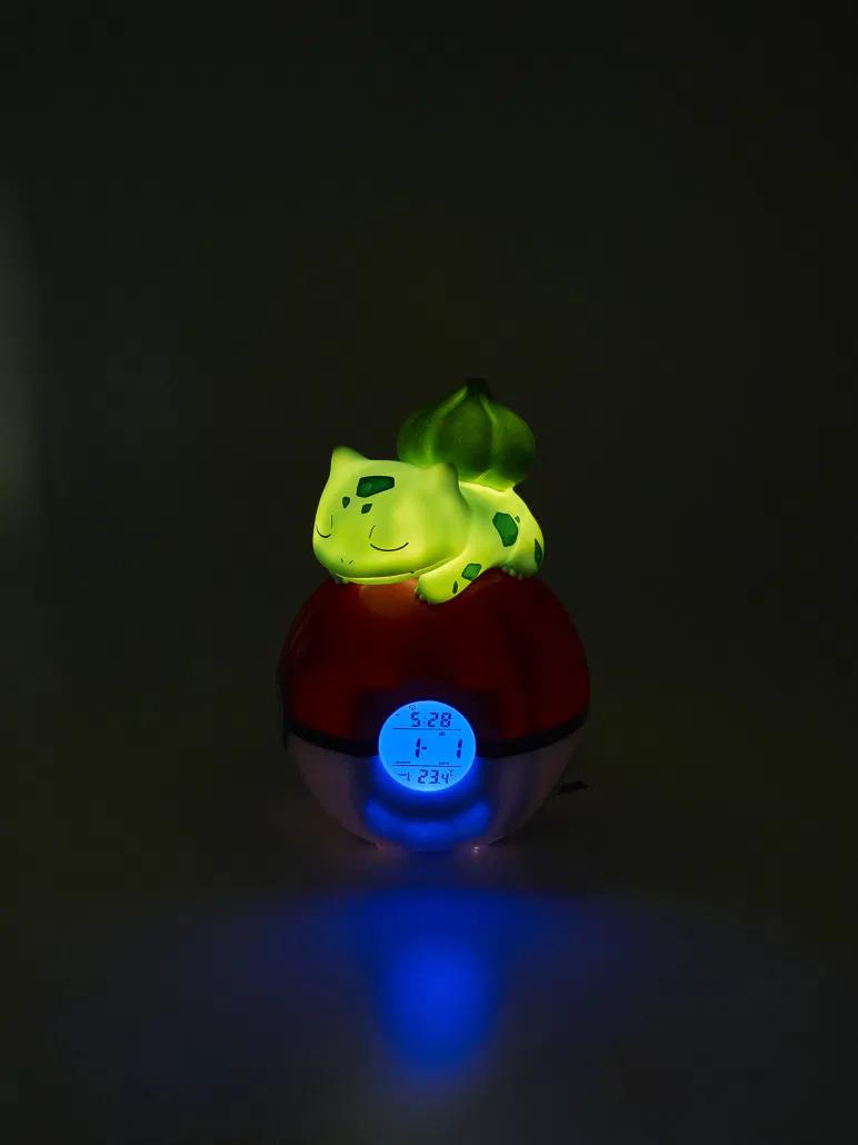 POKEMON - Bulbasaur Pokeball - Alarm Clock with LED Lamp
