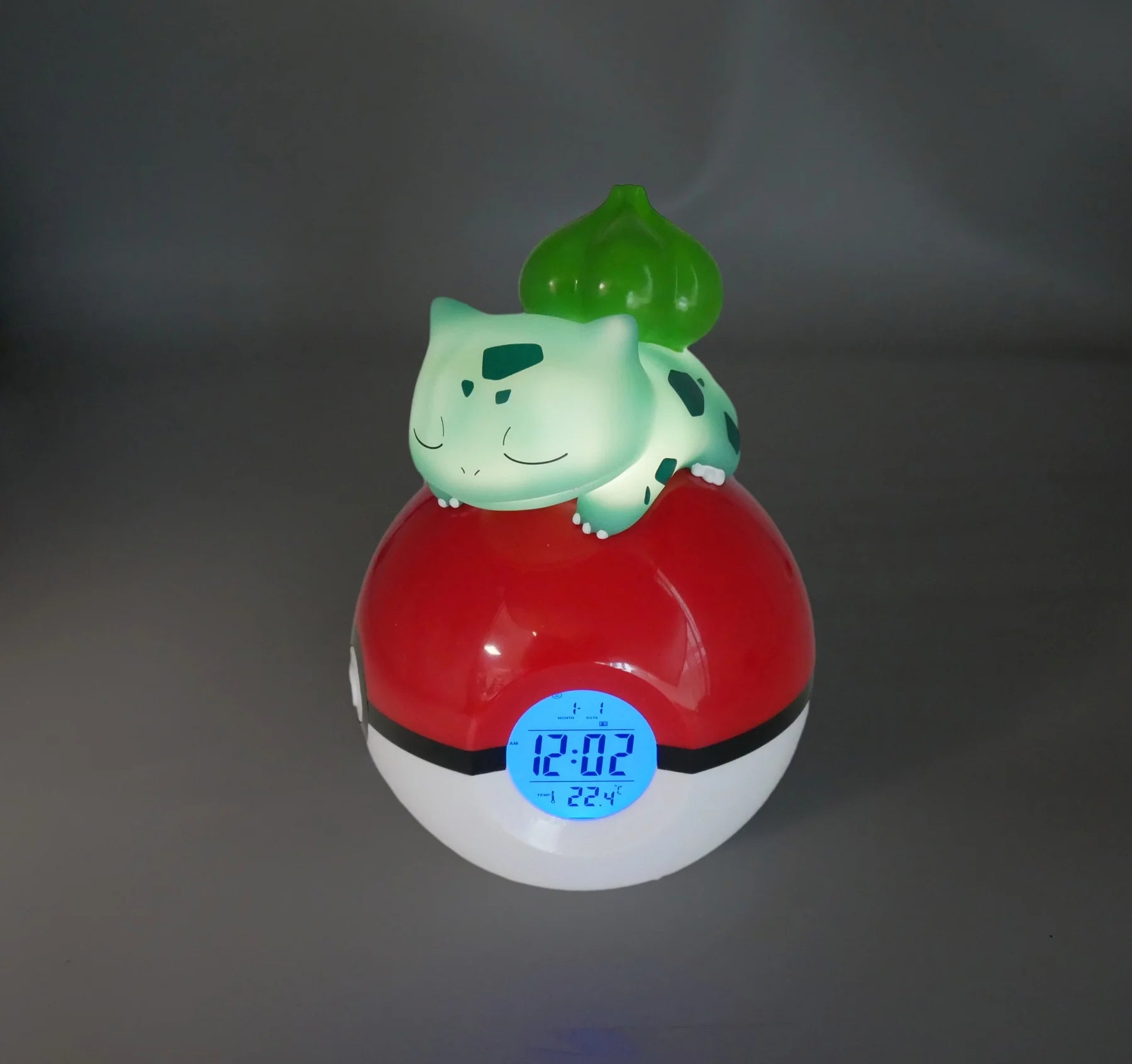 POKEMON - Bulbasaur Pokeball - Wecker mit LED-Lampe