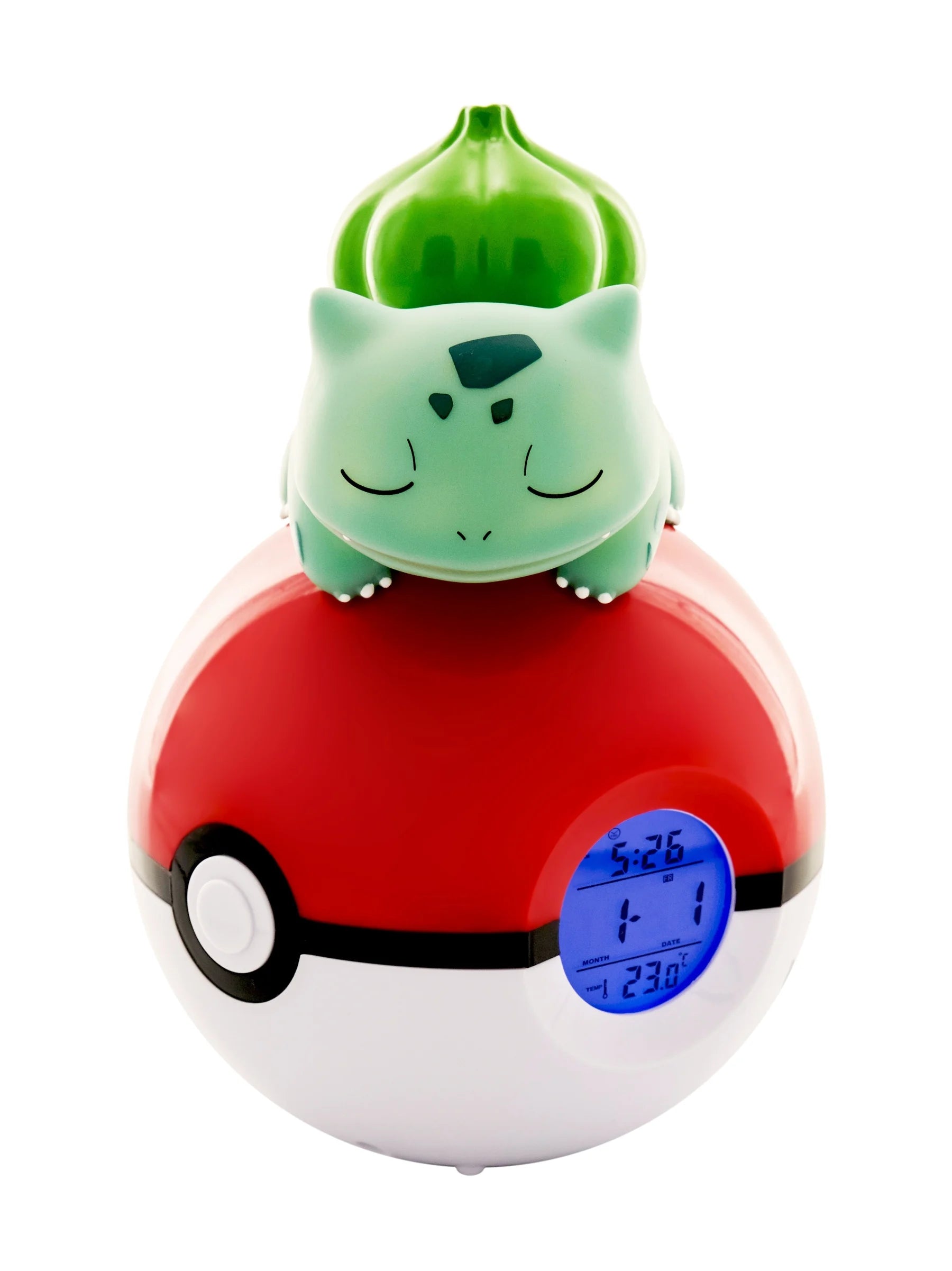 POKEMON - Bulbasaur Pokeball - Alarm Clock with LED Lamp