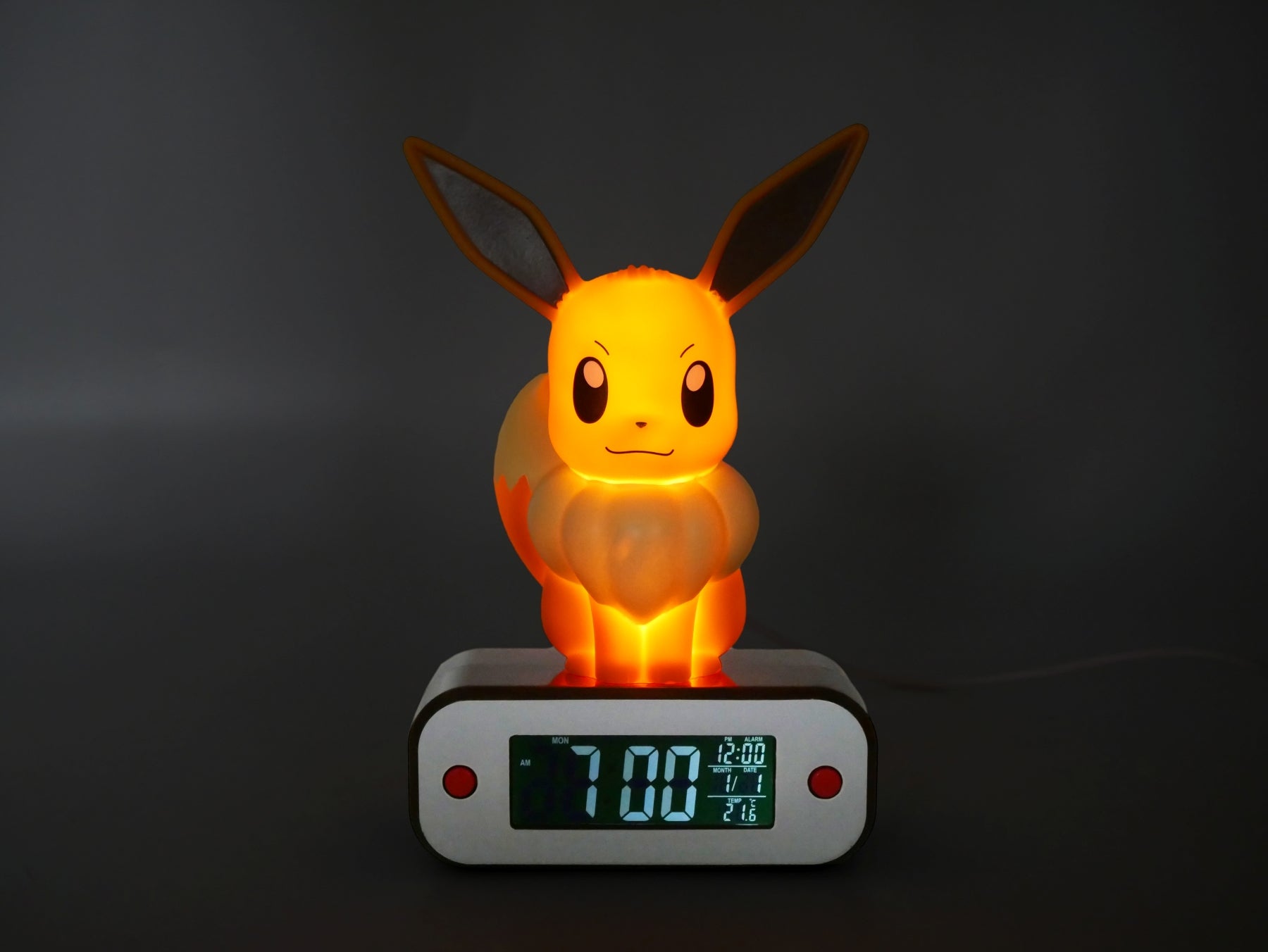 POKEMON - Evoli - Wecker mit LED-Lampe