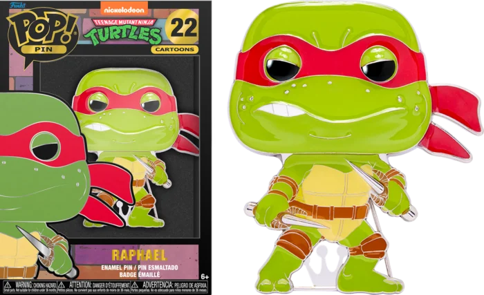 TEENAGE MUTANT NINJA TURTLES – Pop Large Emaille Pin Nr. 22 – Raphael