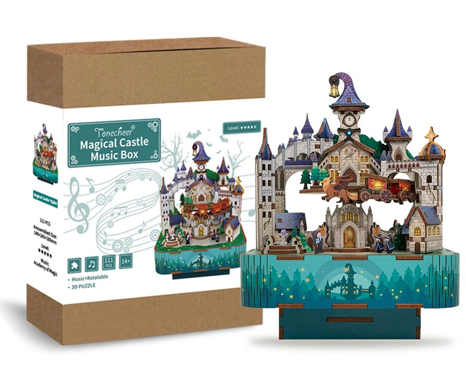 MAGICAL CASTLE - DIY Musical box - 111pcs