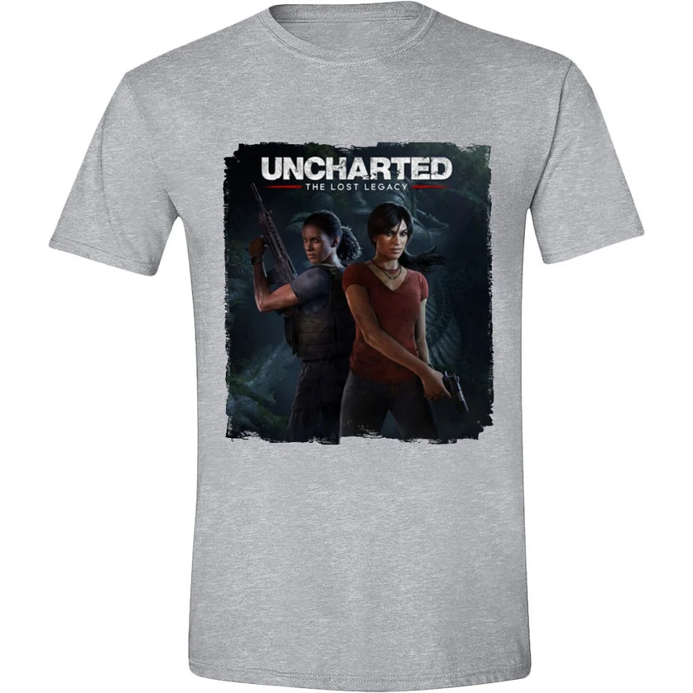 UNCHARTED - T-Shirt The Lost Legacy Cover - Grau (L)
