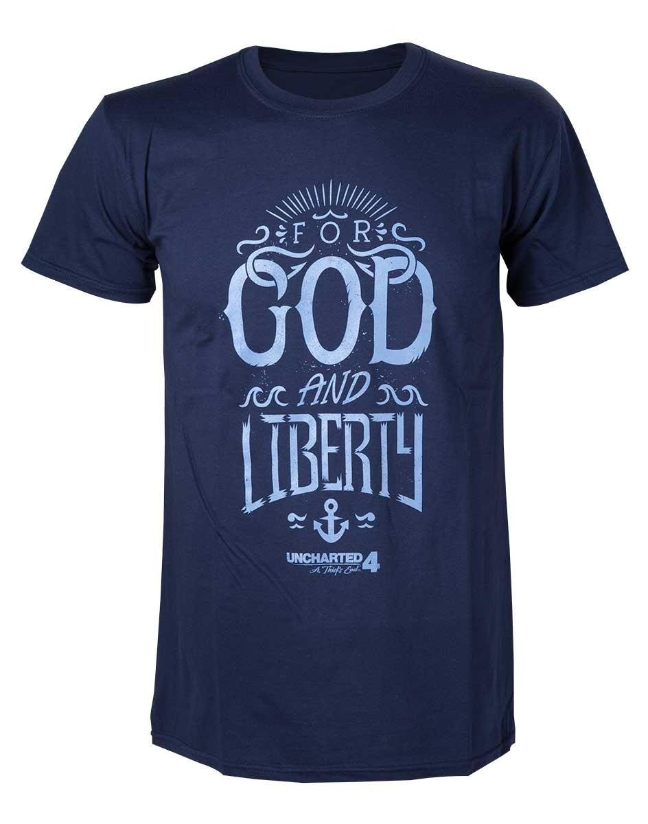 UNCHARTED 4 - T-Shirt For God and Liberty (S)