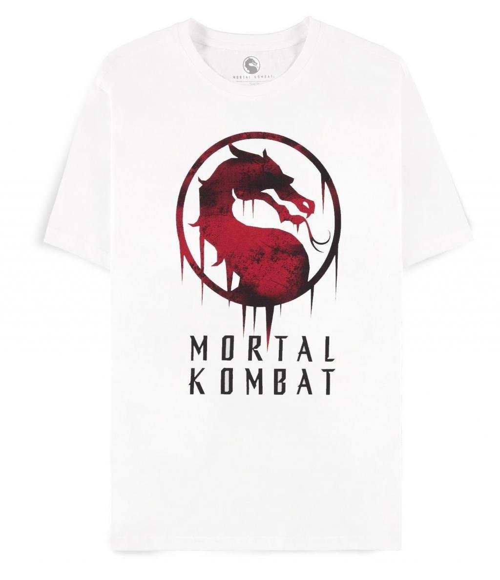 MORTAL KOMBAT – Weißes T-Shirt für Herren (2XL)