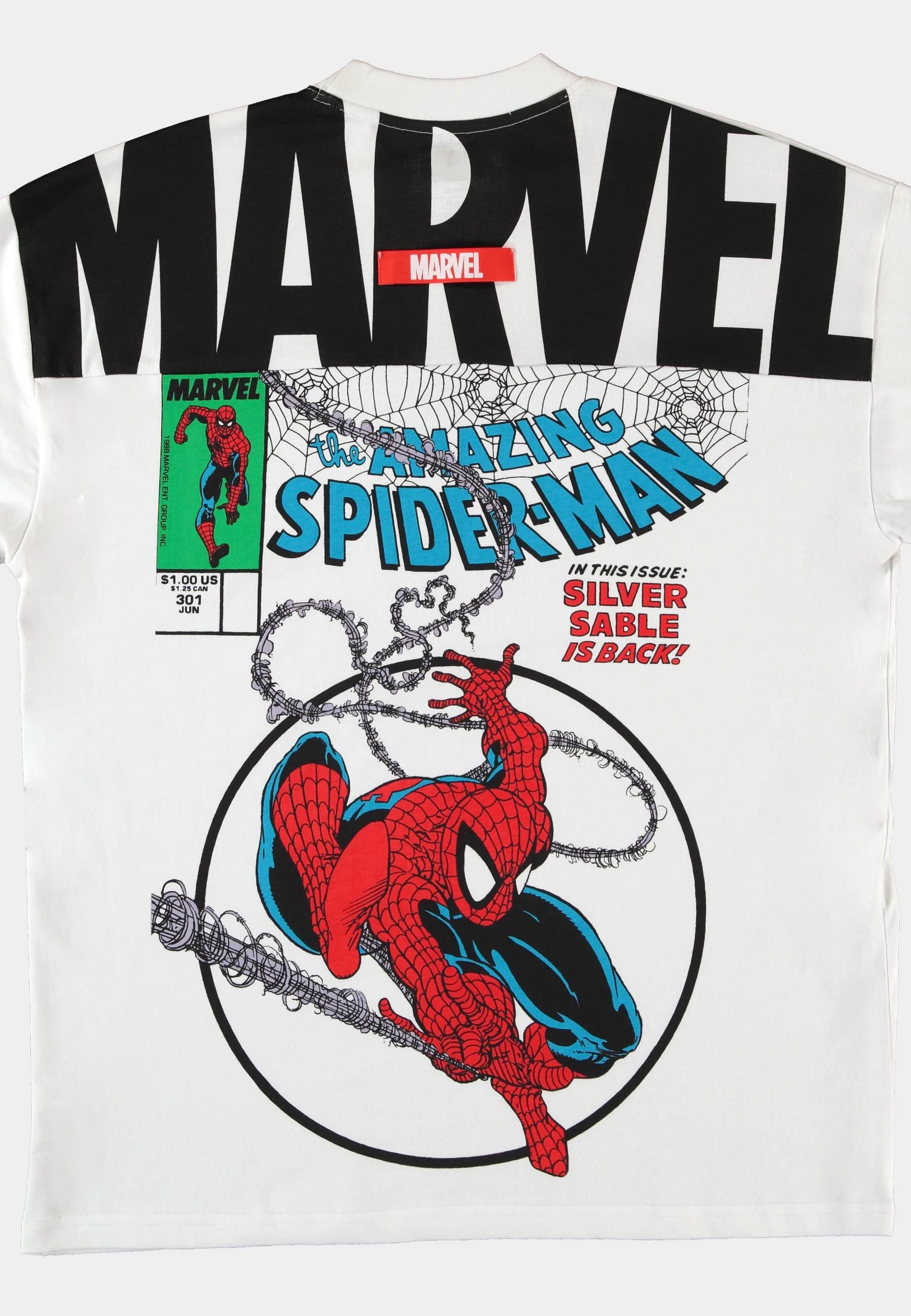 SPIDER-MAN - Split Comic - Men's T-shirt Loose Fit (XXL)