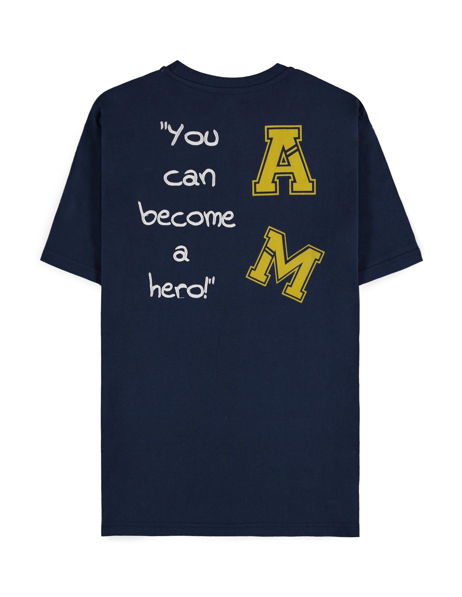 MY HERO ACADEMIA - Navy All Might Quote - Men's T-shirt (S)