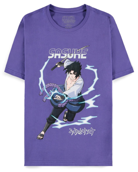 NARUTO - Sasuke Lila - Herren T-Shirt (S)