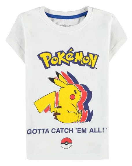 POKEMON - Pika Silhouette - Kinder T-Shirt (122/128)