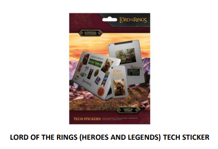 LORD OF THE RINGS - Tech Stickers Pack