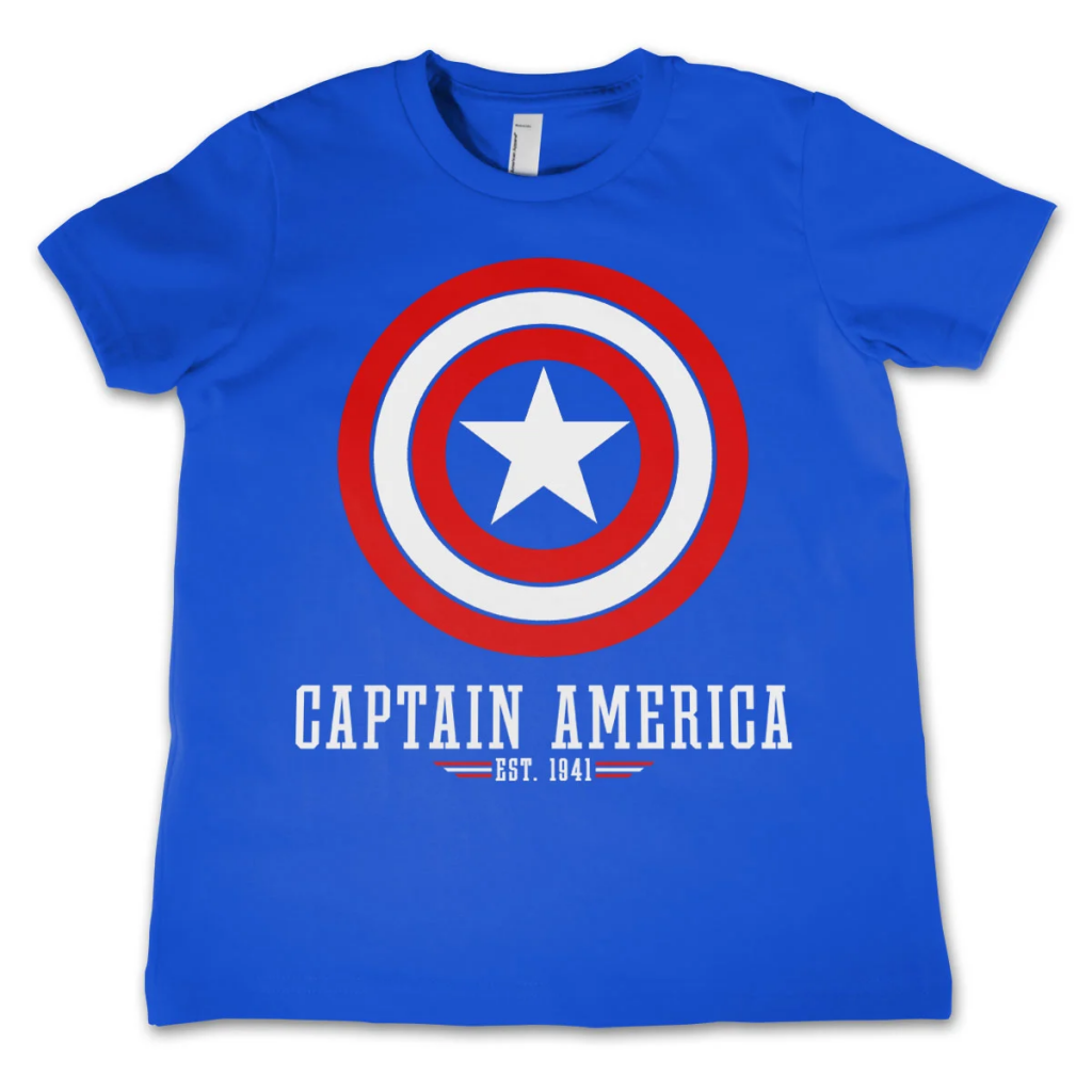 CAPTAIN AMERICA - T-Shirt KIDS Logo Blue (4 Years)