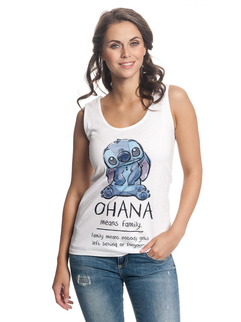 DISNEY - T-Shirt Tanktop - Ohana Means Family (XS)
