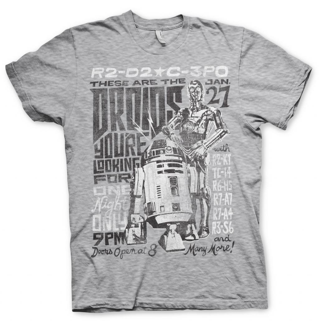 STAR WARS 7 - T-Shirt Droids Night (XXL)