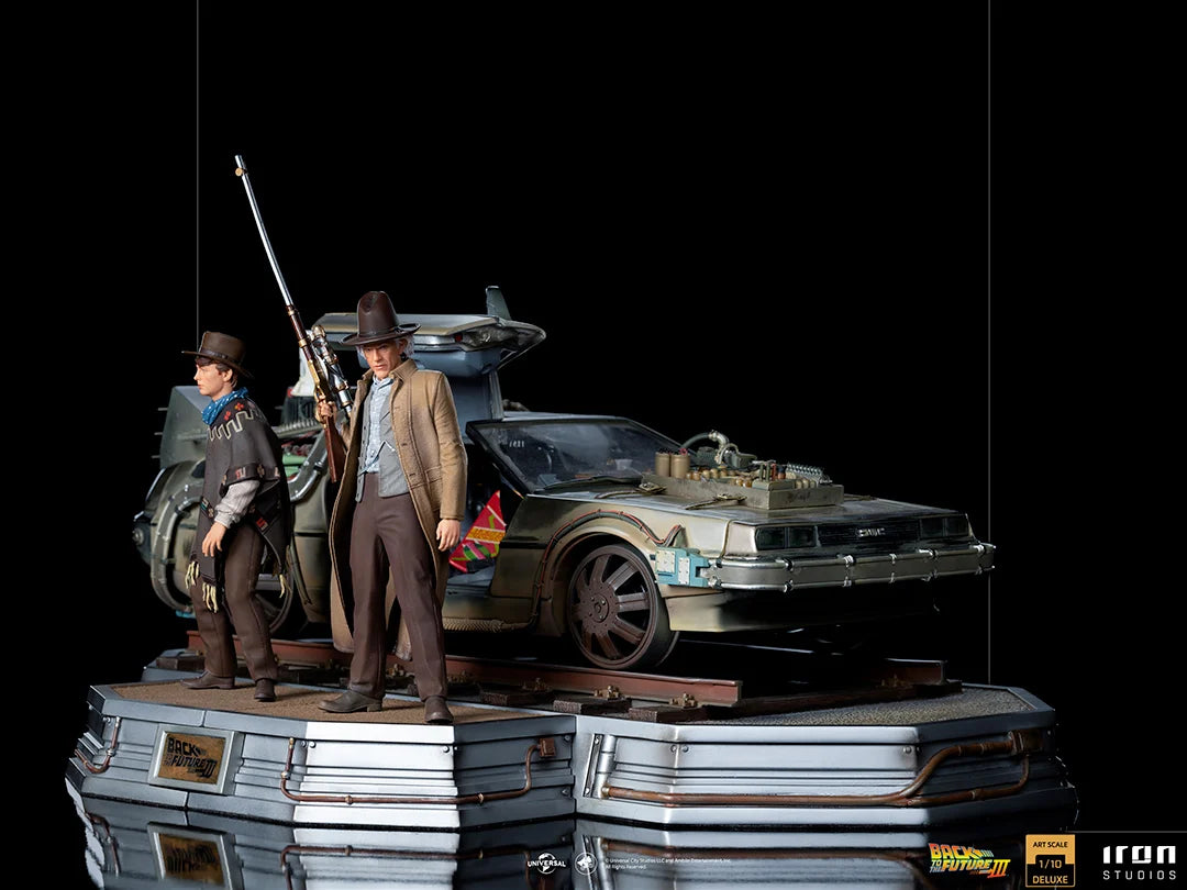 BACK TO THE FUTURE 3 - Delorean Full Set - ArtScale 1/10 - 32cm