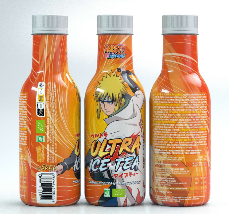 NARUTO SHIPPUDEN - Ultra Ice Tea - Minato - Bottle 50 Cl