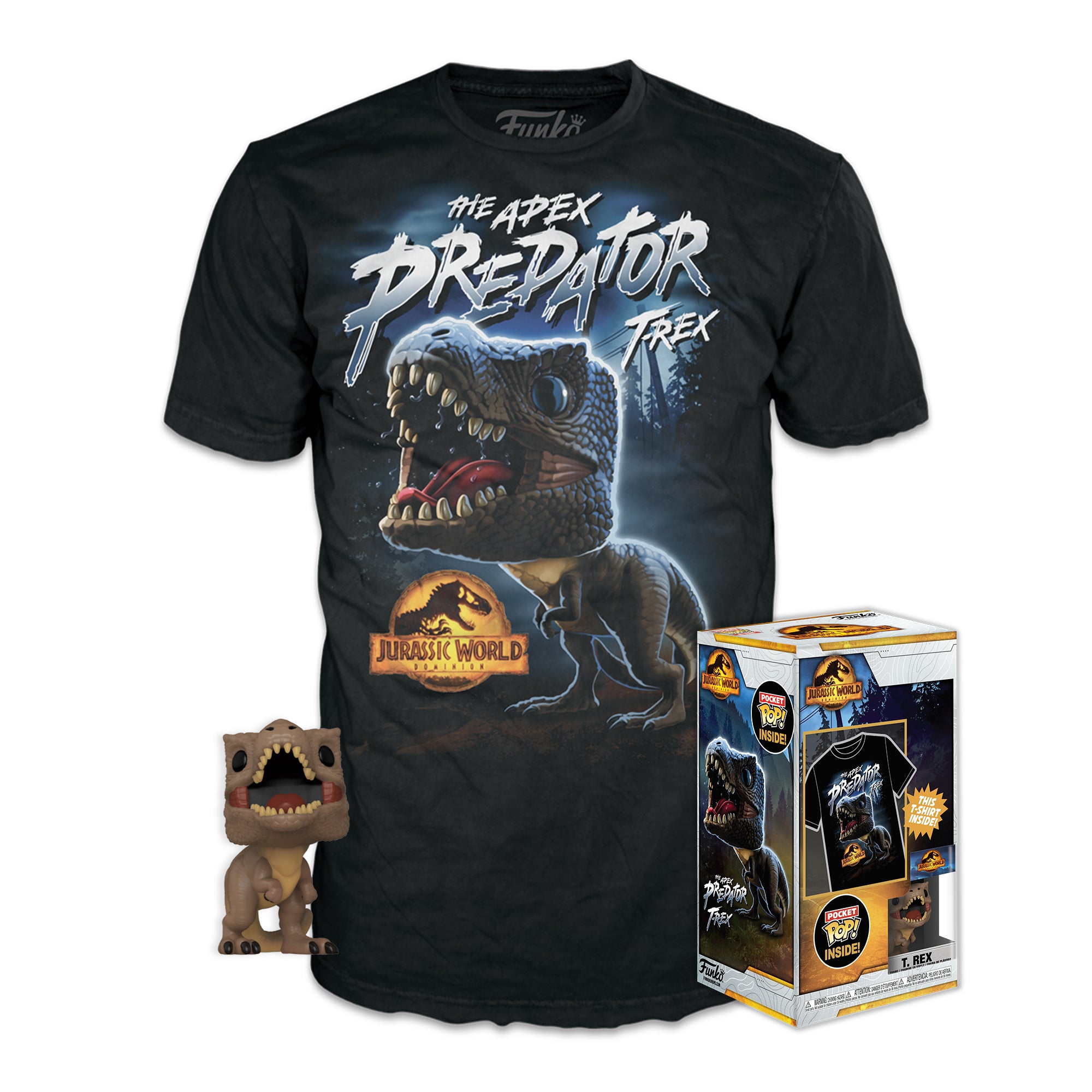 JURASSIC WORLD – Pocket POP – Trex + T-Shirt (10–11 Jahre)