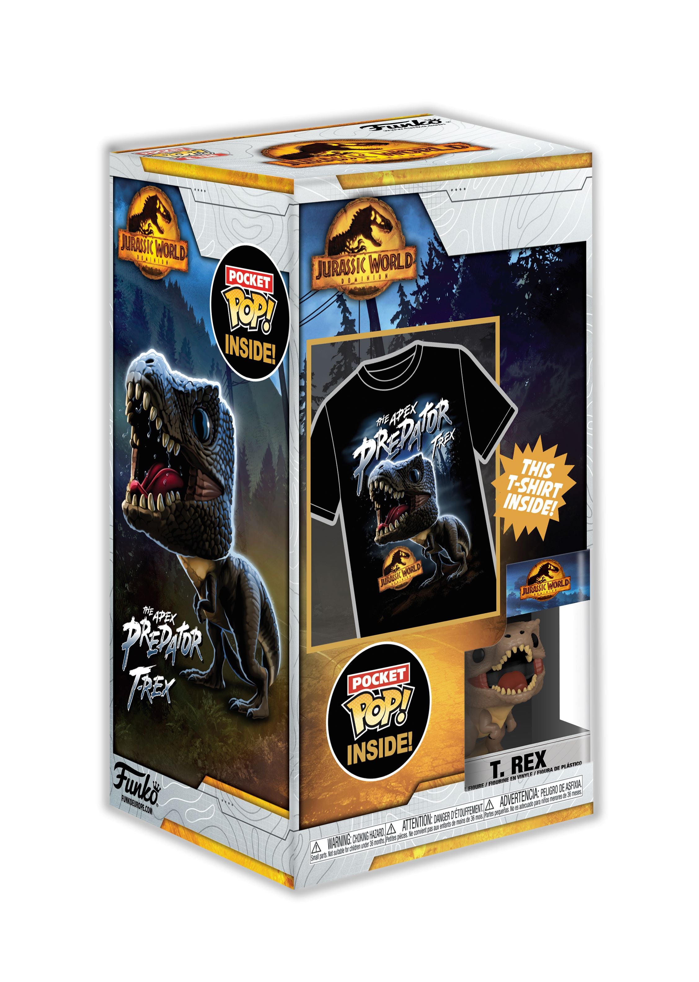 JURASSIC WORLD – Pocket POP – Trex + T-Shirt (10–11 Jahre)