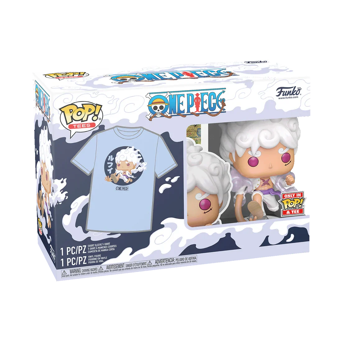 ONE PIECE - POP N° 1607 - Luffy Gear Five + Tee (L)