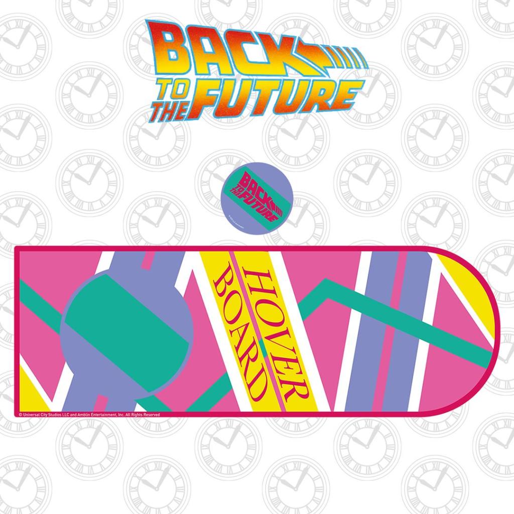 BACK TO THE FUTURE - Hoverboard - XL Desktop Mat + 1 Coaster