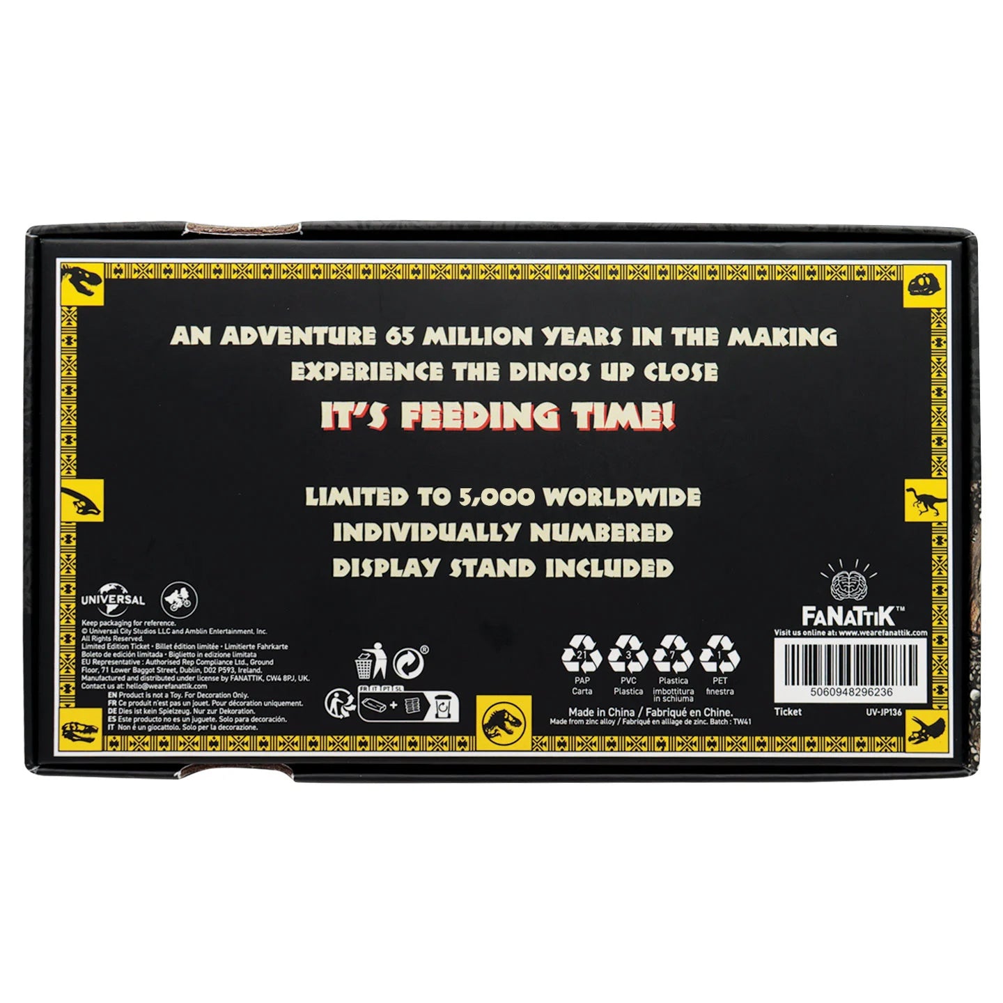 JURASSIC PARK - Feeding Show Ticket - Limited Edition