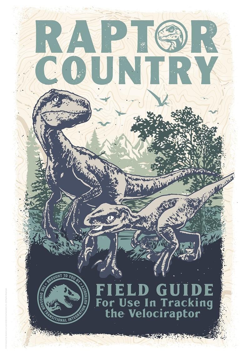 JURASSIC WORLD - Raptor Country - Art Print - Limited Edition 'A3'