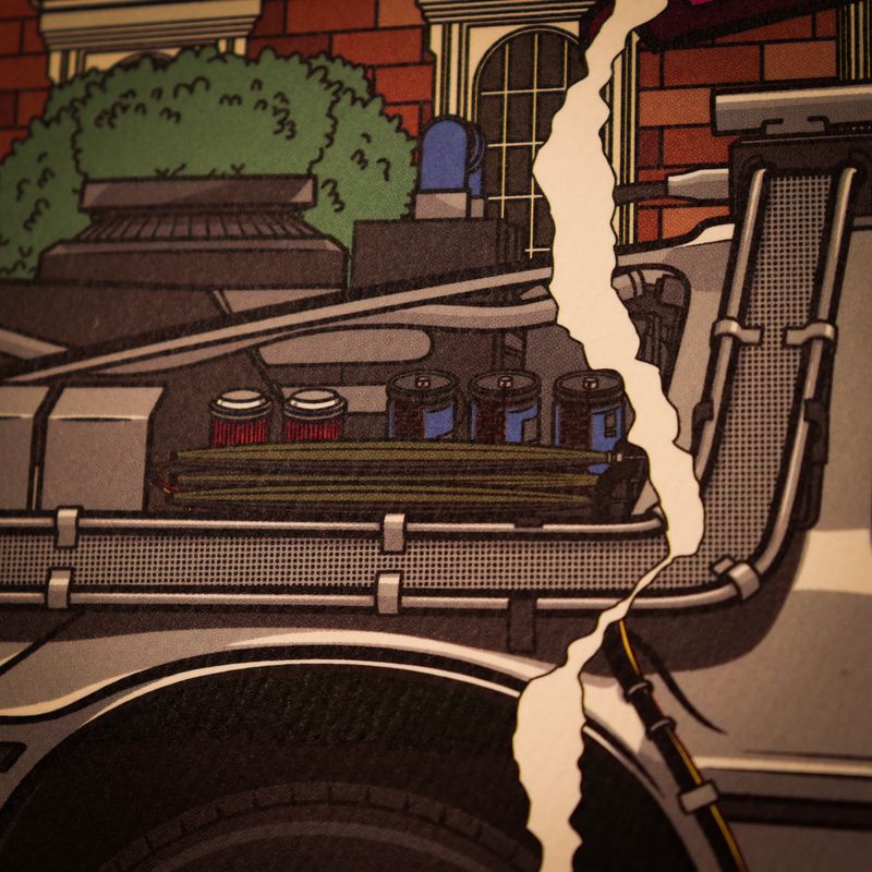 BACK TO THE FUTURE - Hill Valley - Art Print - Limited Edition