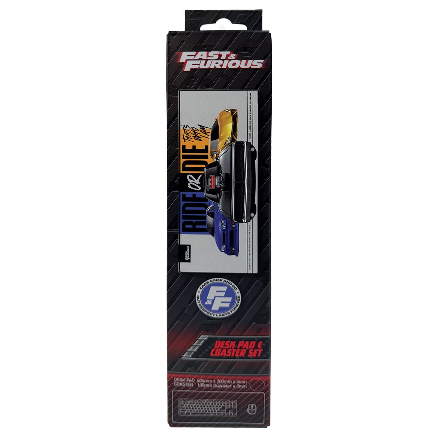 FAST & FURIOUS - Ride or Die - XL Desktop Mat + 1 Coaster