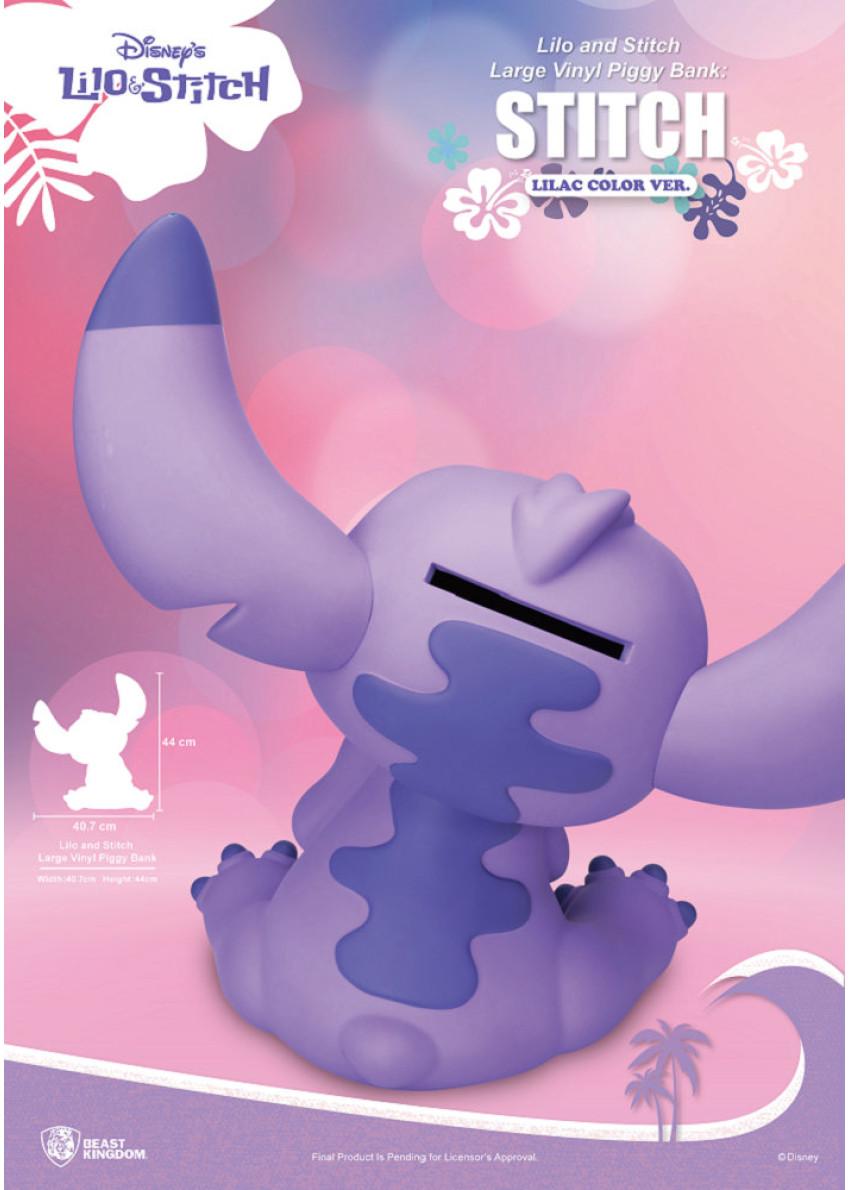LILO &amp; STITCH – Stitch „Lilac Color“ – Sparschwein 44 cm