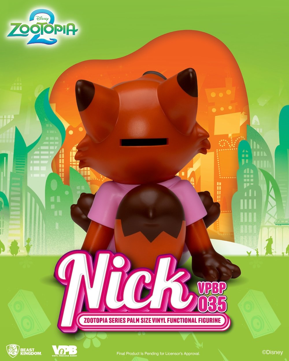 ZOOTOPIA 2 - Nick - Bank Vinyl Figure 15cm