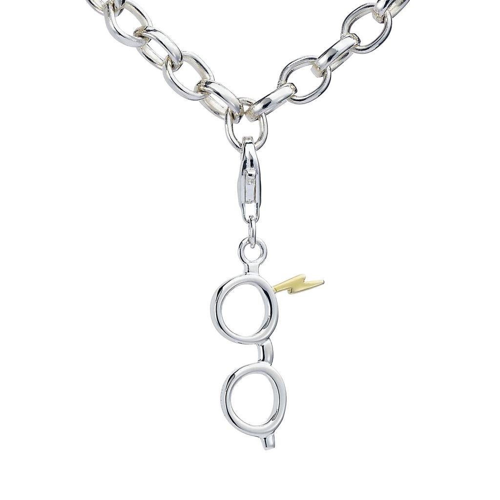 HARRY POTTER - Lightning Bolt & Glasses - Clip on Charm for Bracelet