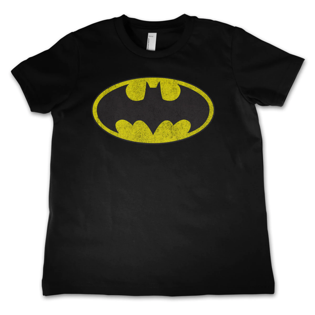 BATMAN - T-Shirt KIDS Distressed Logo (12 Years)